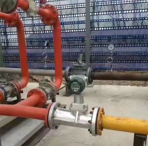 Natural gas flow meter installation Natural gas flow meter installation